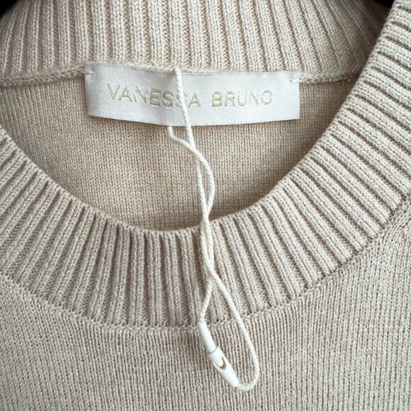 Vanessa Bruno "Cassandra" Knit Top in Beige, size Small - Picture 6 of 11